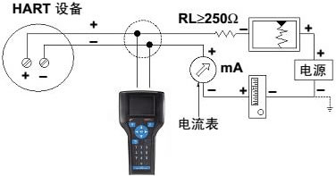 HART475手操器接線方法